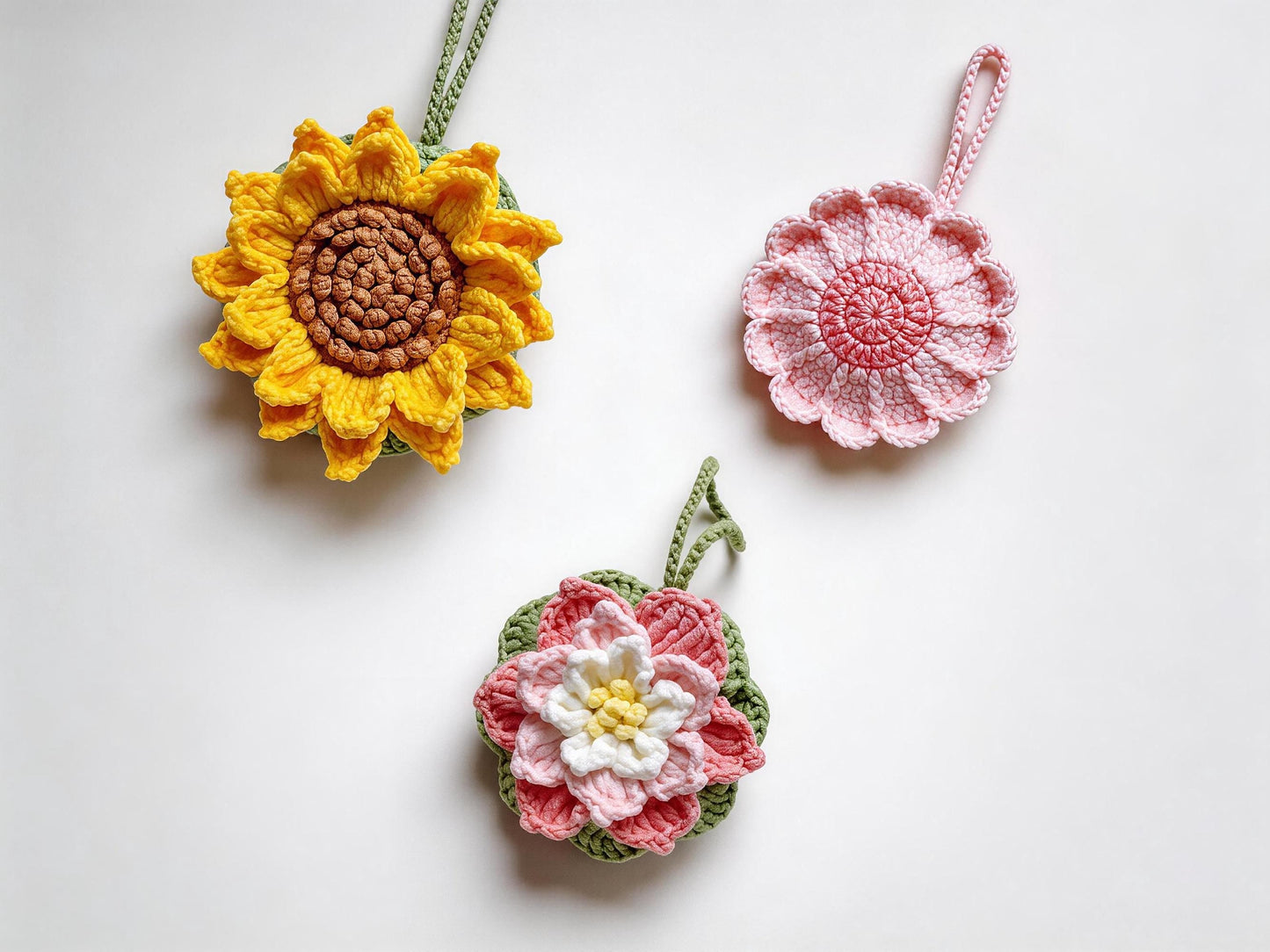 Floral Drink Carrier Crochet Pattern
