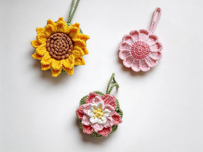 Floral Drink Carrier Crochet Pattern