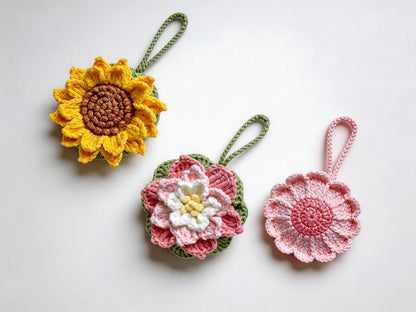 Floral Drink Carrier Crochet Pattern