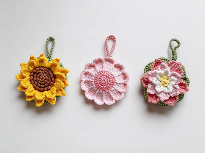 Floral Drink Carrier Crochet Pattern