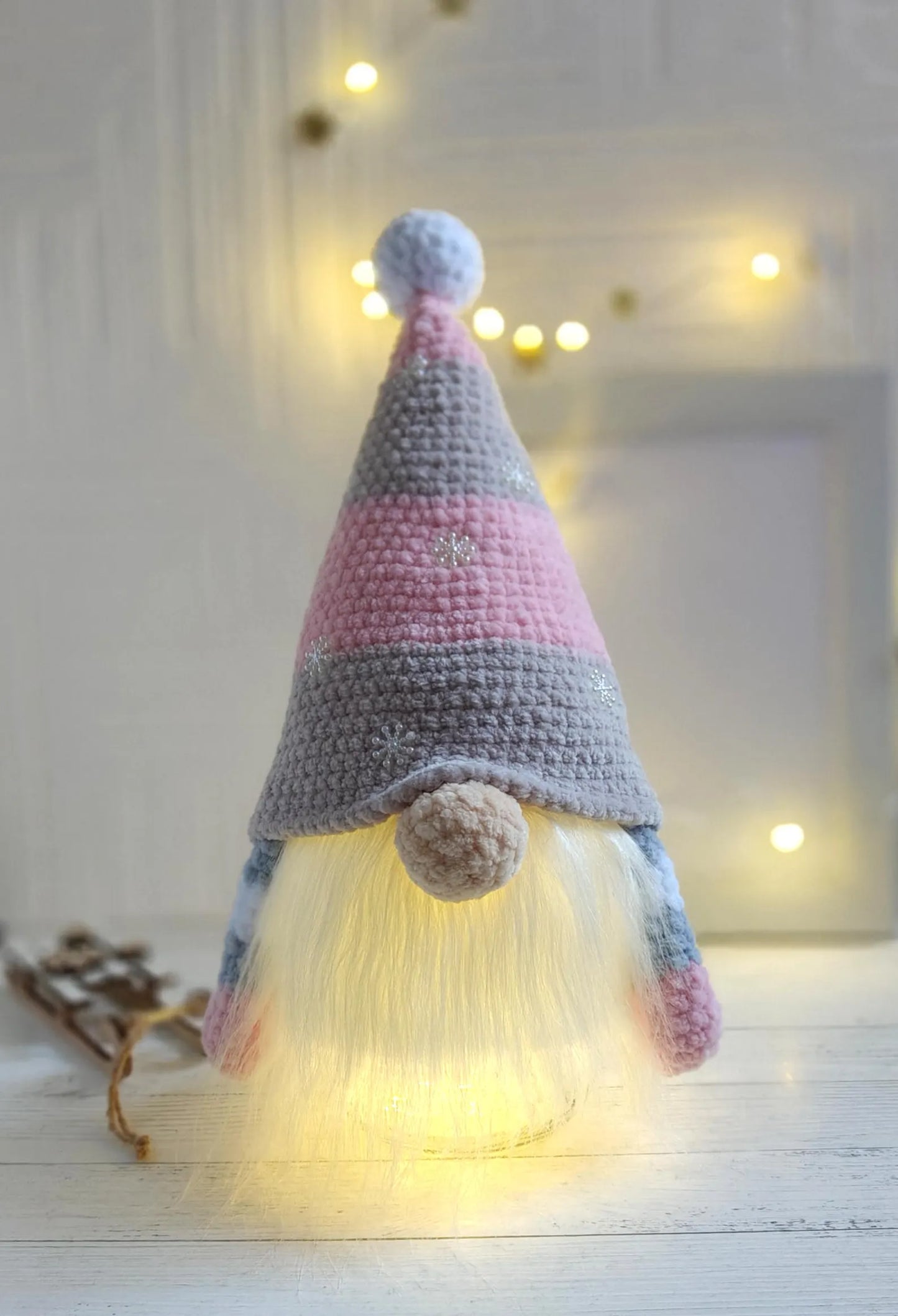 Gnome Night Light Crochet Pattern