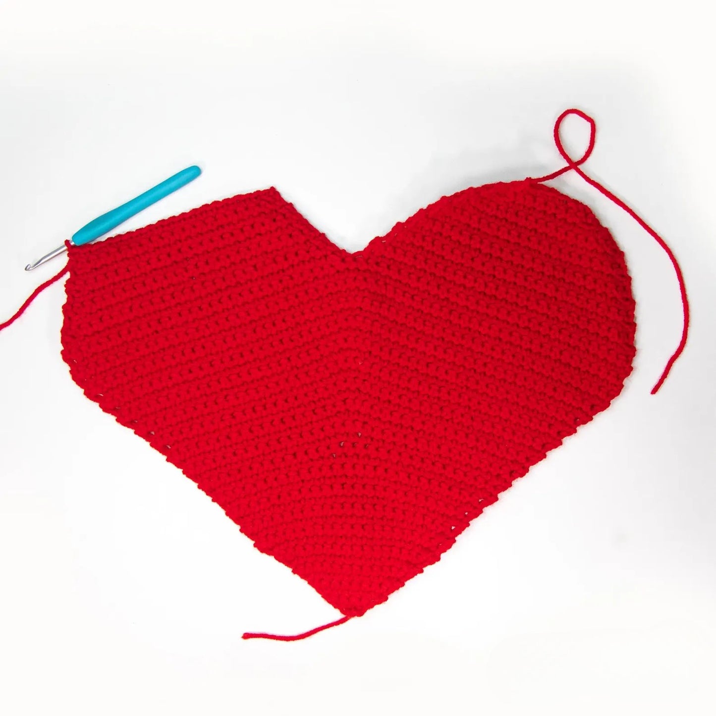 Heart Pillow Crochet Pattern