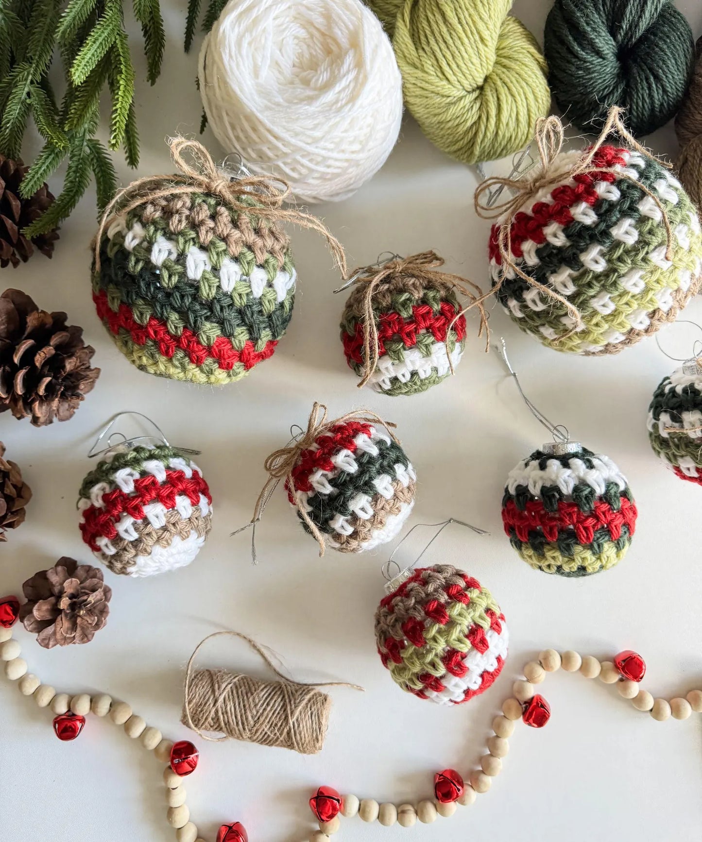 Holiday Weave Bauble Crochet Pattern