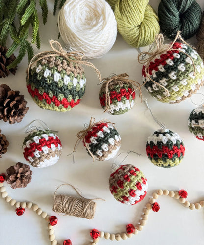 Holiday Weave Bauble Crochet Pattern