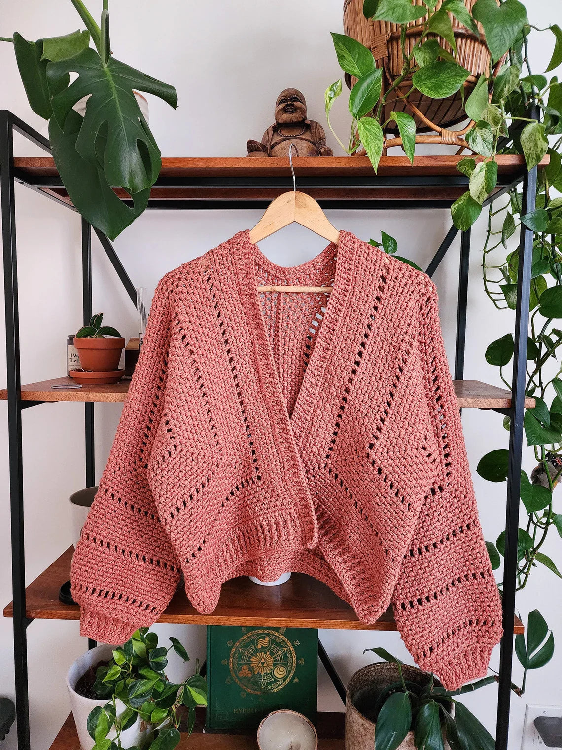 Oversized Hexagon Cardigan Crochet Pattern