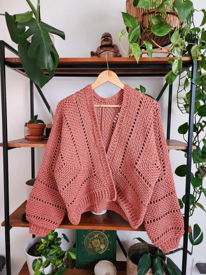 Oversized Hexagon Cardigan Crochet Pattern
