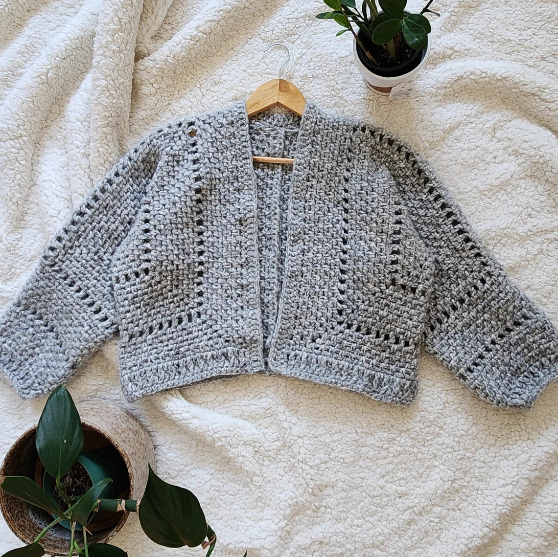 Oversized Hexagon Cardigan Crochet Pattern