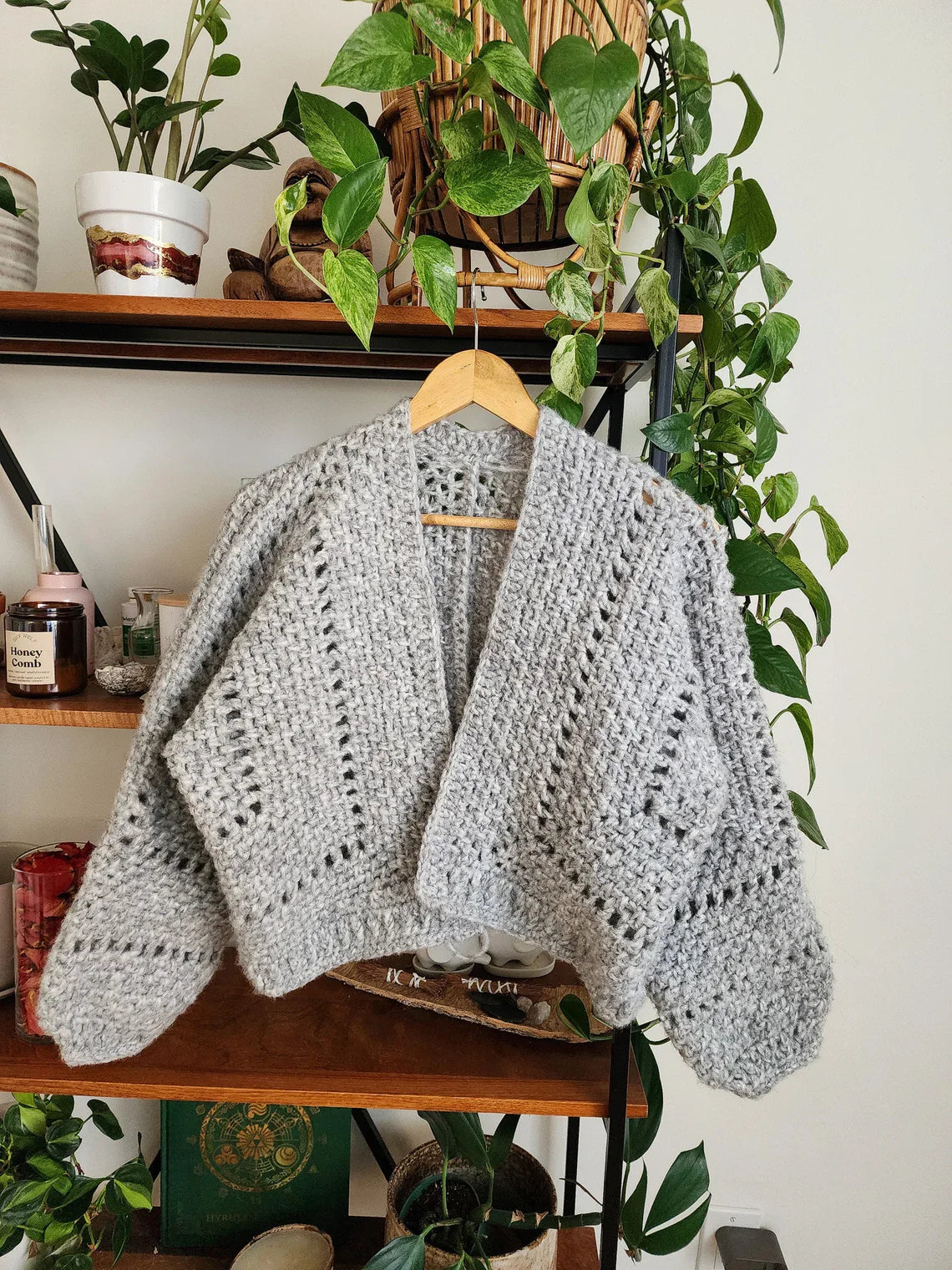 Oversized Hexagon Cardigan Crochet Pattern