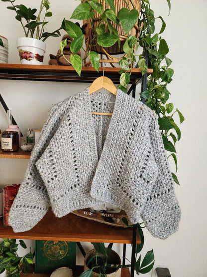 Oversized Hexagon Cardigan Crochet Pattern