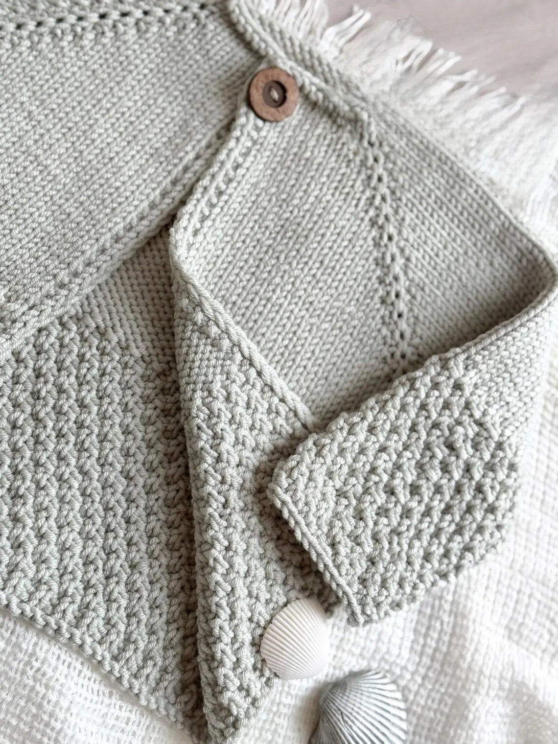 Hopscotch Top-Down Cardigan Knitting Pattern