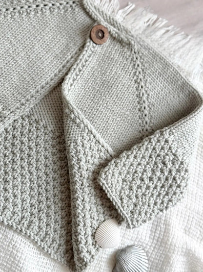 Hopscotch Top-Down Cardigan Knitting Pattern