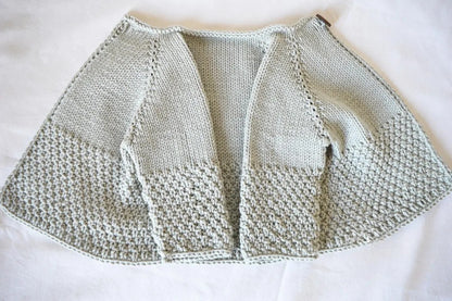 Hopscotch Top-Down Cardigan Knitting Pattern