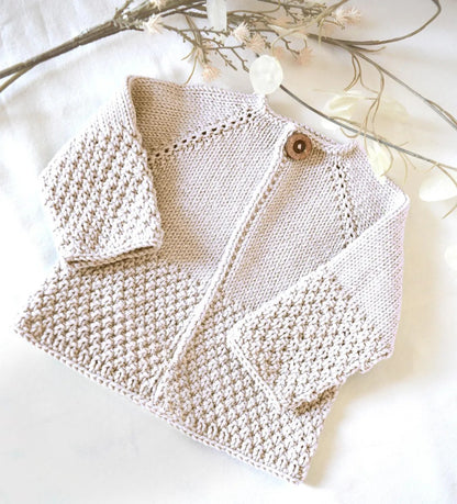 Hopscotch Top-Down Cardigan Knitting Pattern