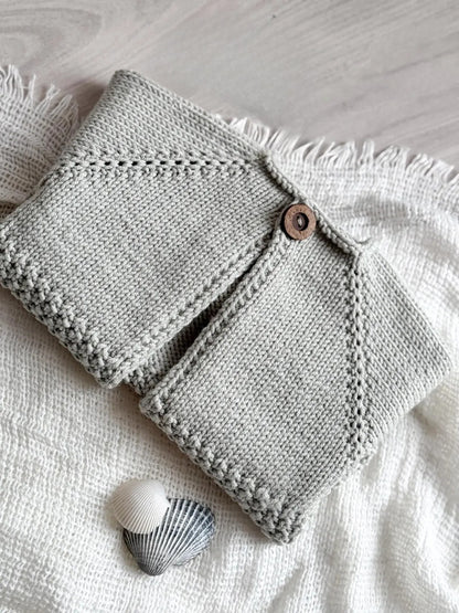 Hopscotch Top-Down Cardigan Knitting Pattern