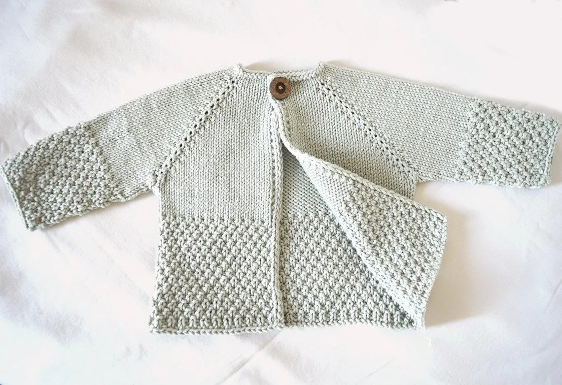 Hopscotch Top-Down Cardigan Knitting Pattern
