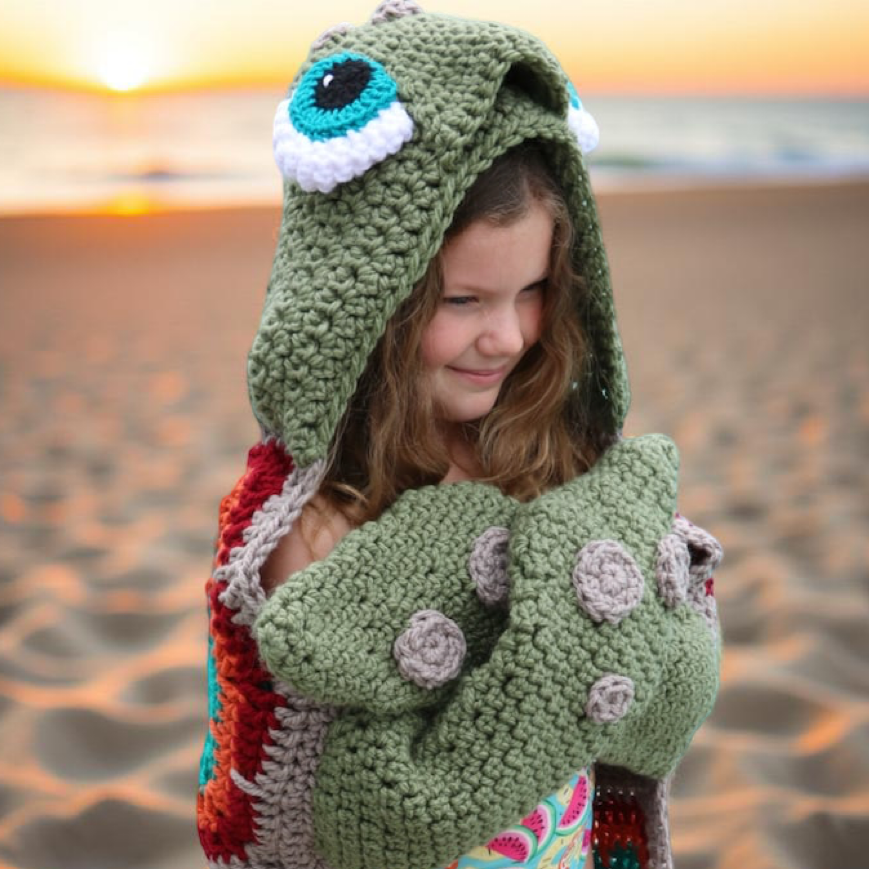 Hooded Sea Turtle Blanket Crochet Pattern