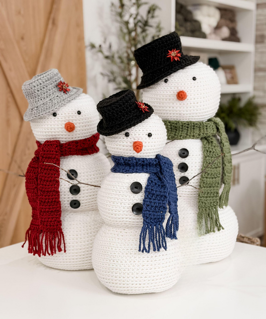 Jumbo Amigurumi Snowman Crochet Pattern
