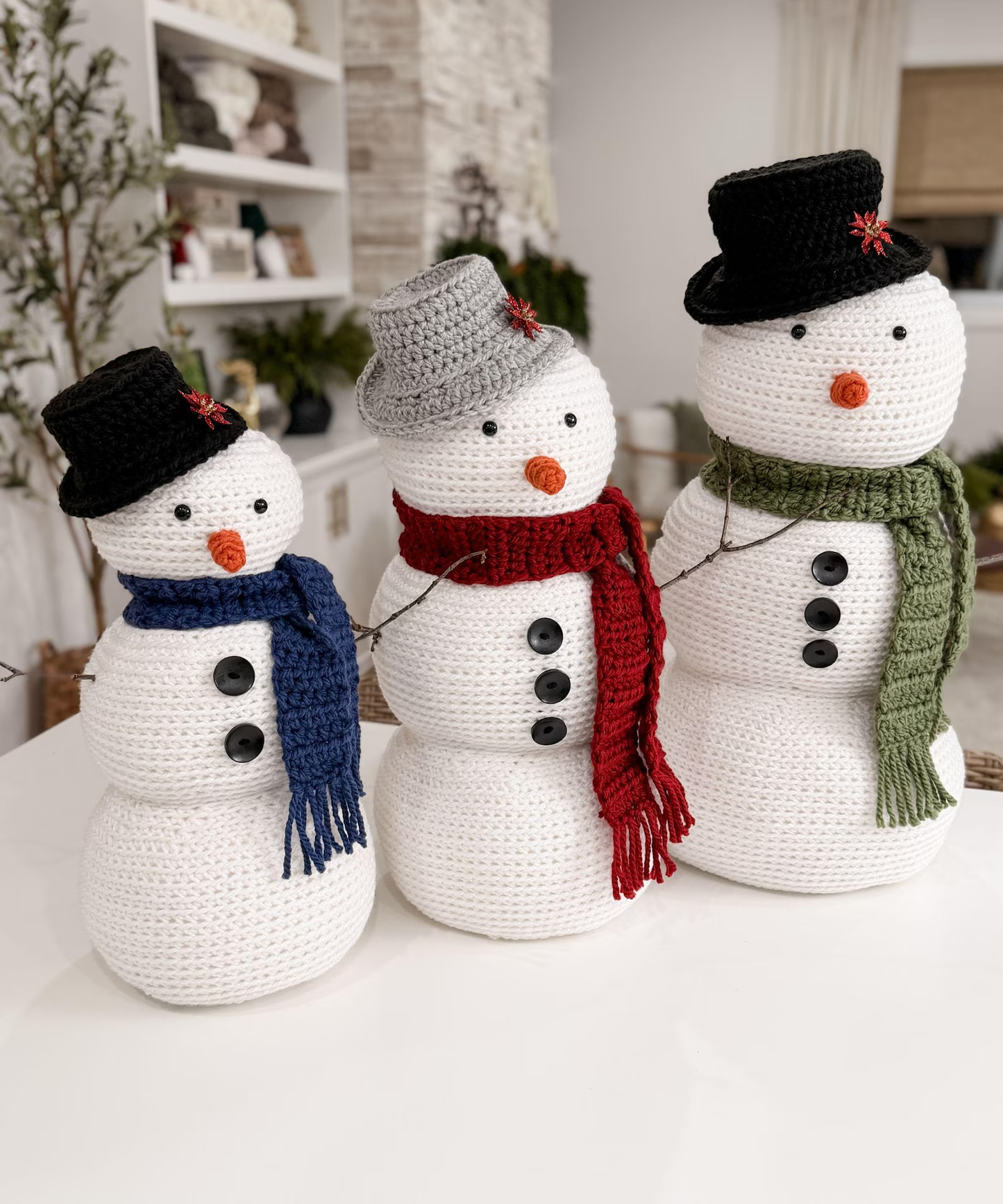 Jumbo Amigurumi Snowman Crochet Pattern