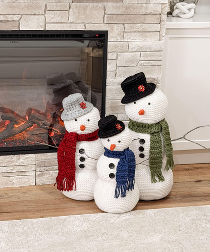 Jumbo Amigurumi Snowman Crochet Pattern