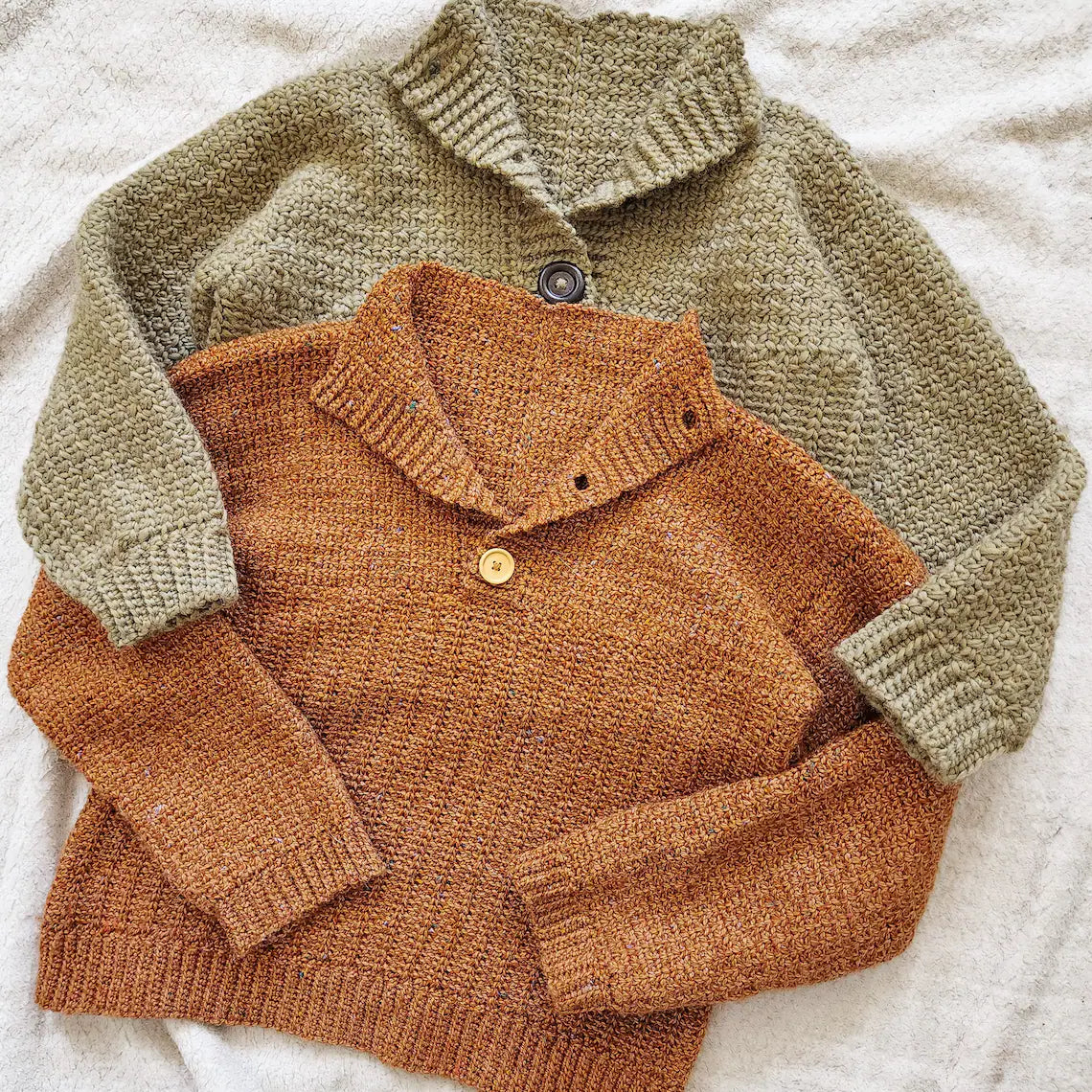 Jasper Button-Up Crochet Pullover Pattern