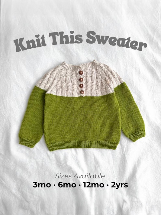 Beja Baby Sweater Knitting Pattern