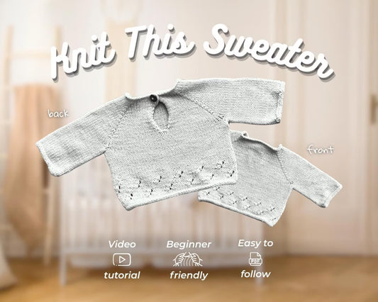 Filsa Baby Sweater Knitting Pattern