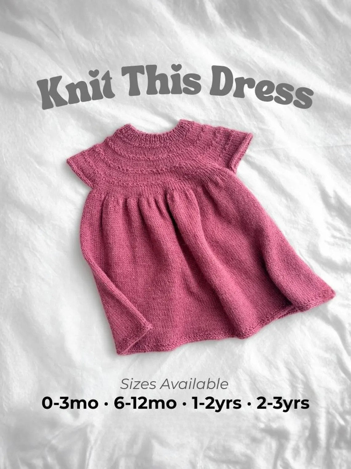 Top-Down Baby Dress Knitting Pattern