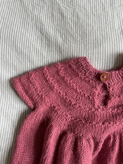 Top-Down Baby Dress Knitting Pattern