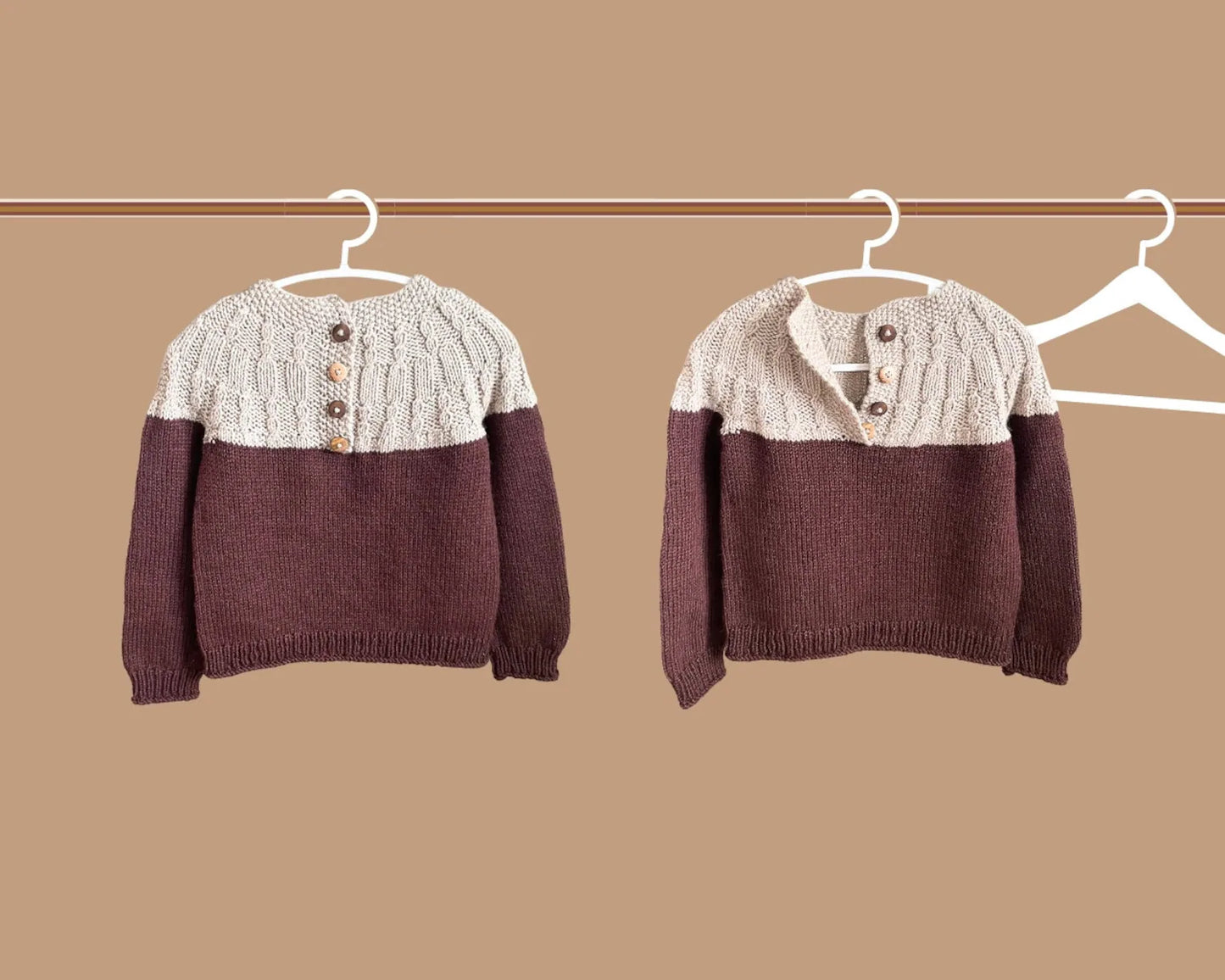Beja Baby Sweater Knitting Pattern
