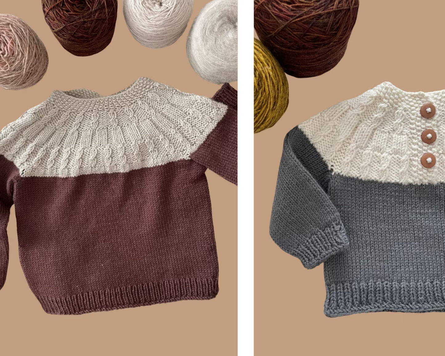 Beja Baby Sweater Knitting Pattern