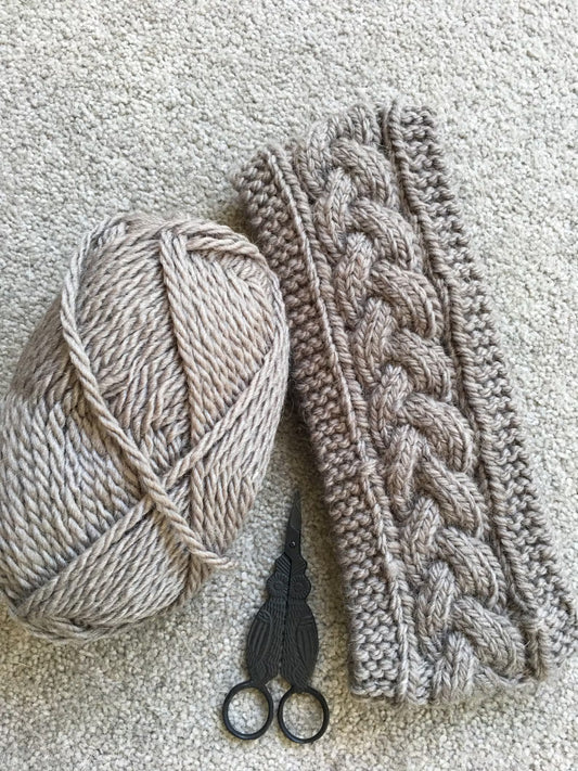 Knitted Cable Headband Pattern