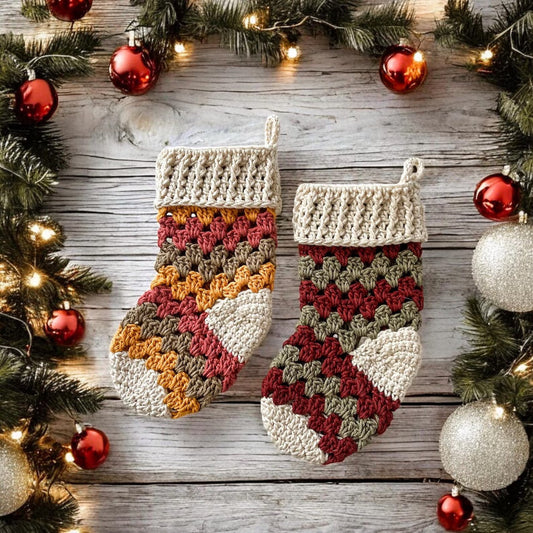 Mini Boho Stocking Crochet Pattern