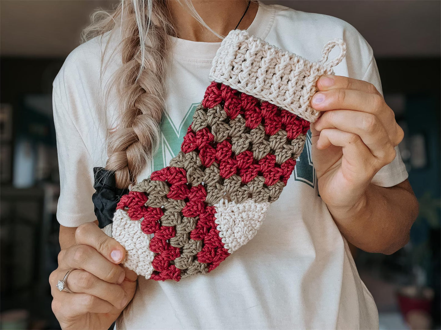 Mini Boho Stocking Crochet Pattern