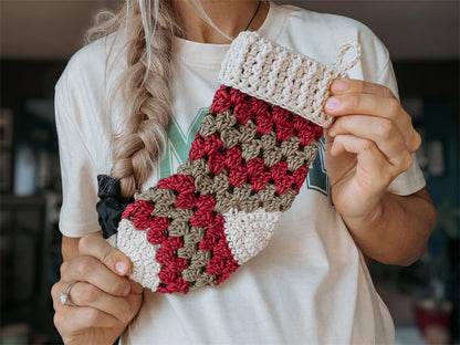 Mini Boho Stocking Crochet Pattern