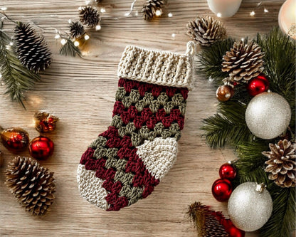 Mini Boho Stocking Crochet Pattern