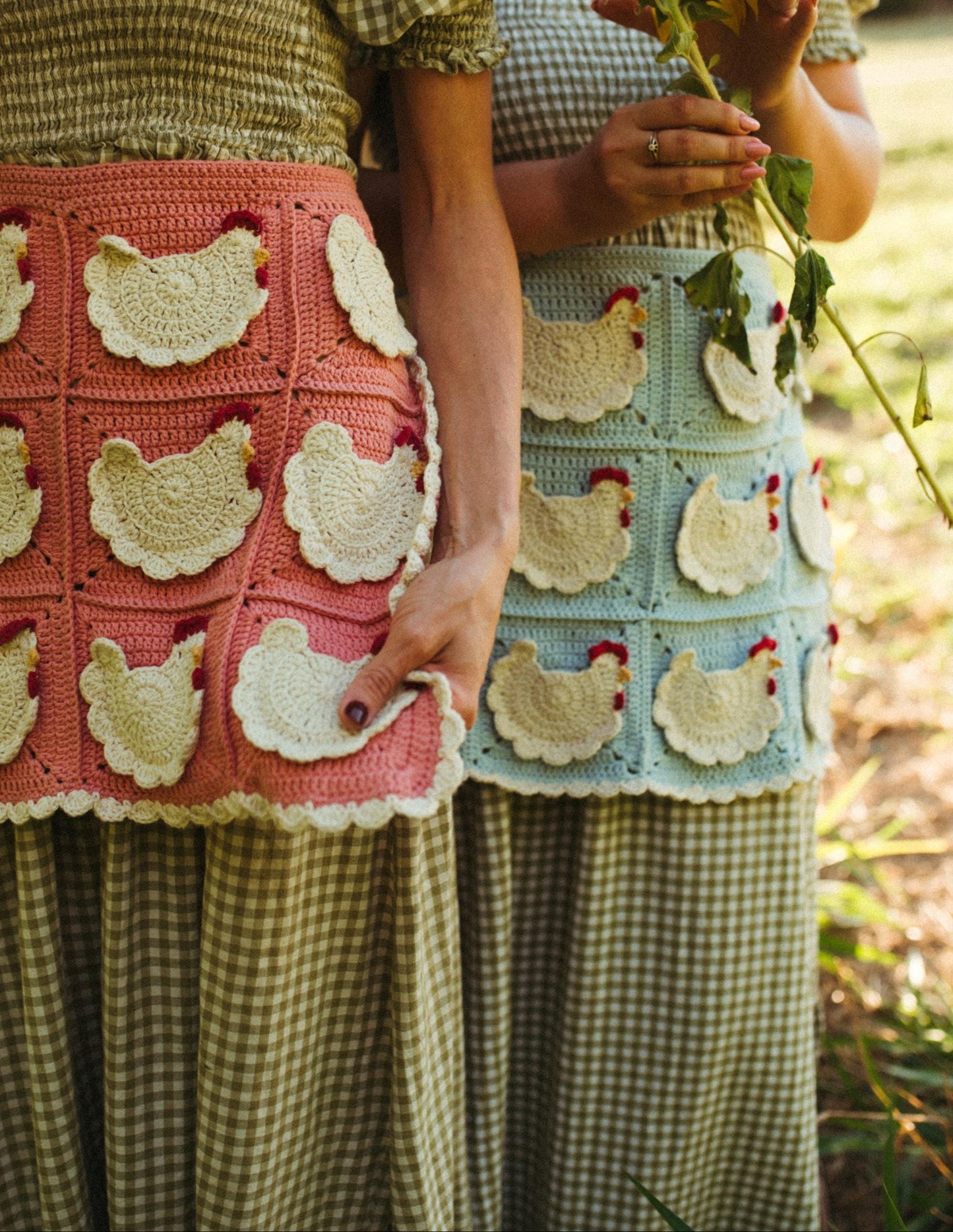 Mother Hen Egg Apron Crochet Pattern