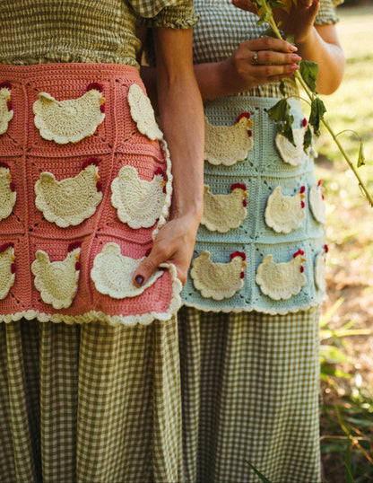 Mother Hen Egg Apron Crochet Pattern