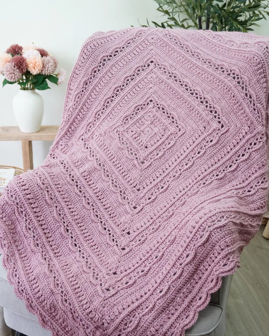 Multiple Sizes Baby Throw Crochet Pattern