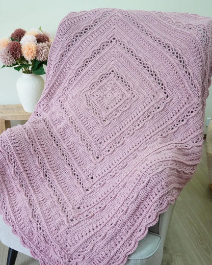 Multiple Sizes Baby Throw Crochet Pattern