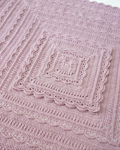 Multiple Sizes Baby Throw Crochet Pattern