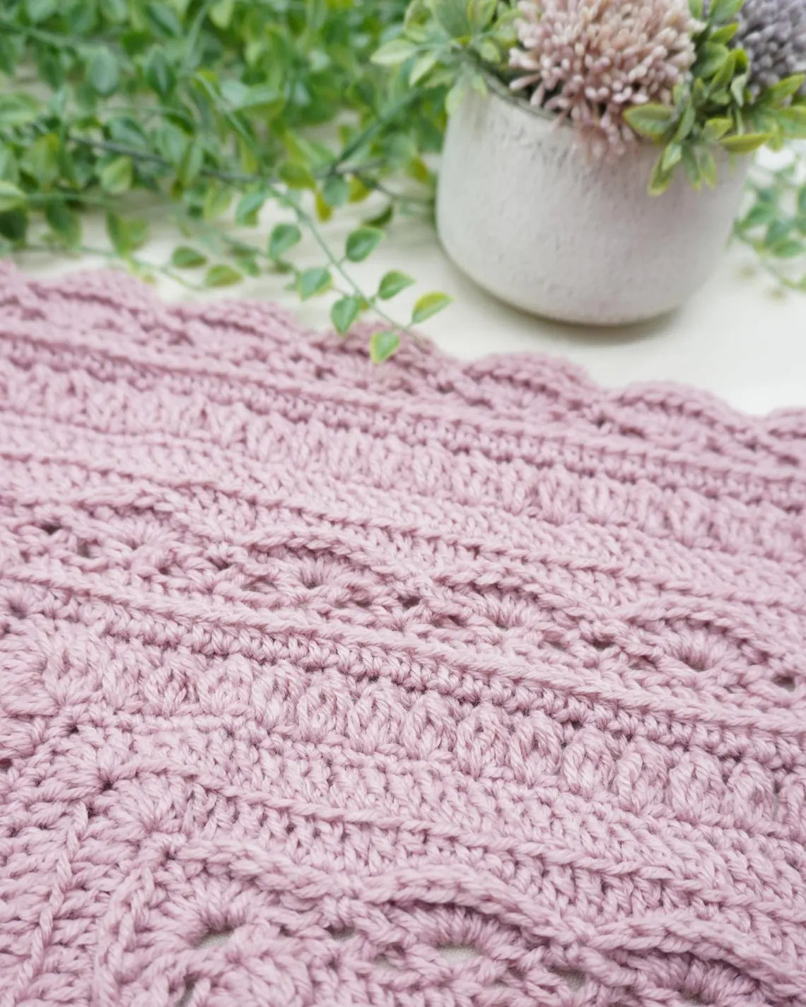 Multiple Sizes Baby Throw Crochet Pattern