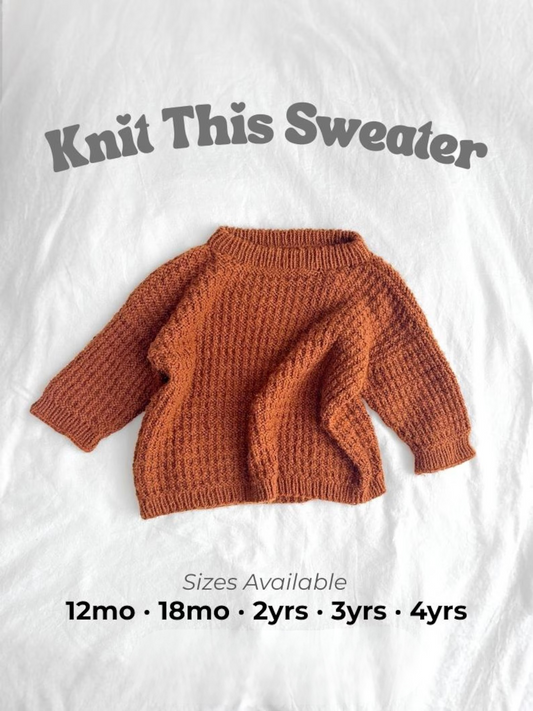 Oversized Baby Sweater Knitting Pattern