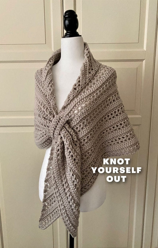 Prayer Triangle Shawl Crochet Pattern