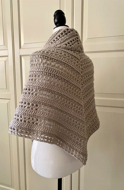 Prayer Triangle Shawl Crochet Pattern