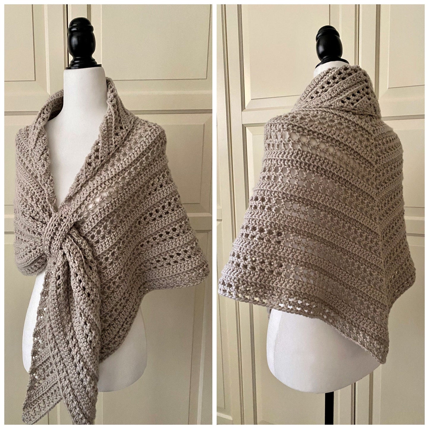 Prayer Triangle Shawl Crochet Pattern