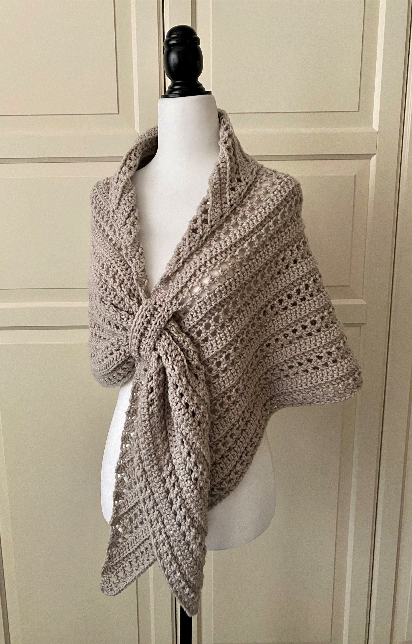 Prayer Triangle Shawl Crochet Pattern