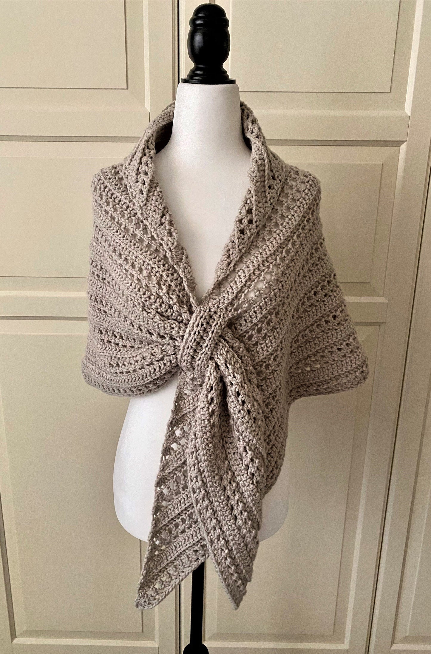 Prayer Triangle Shawl Crochet Pattern