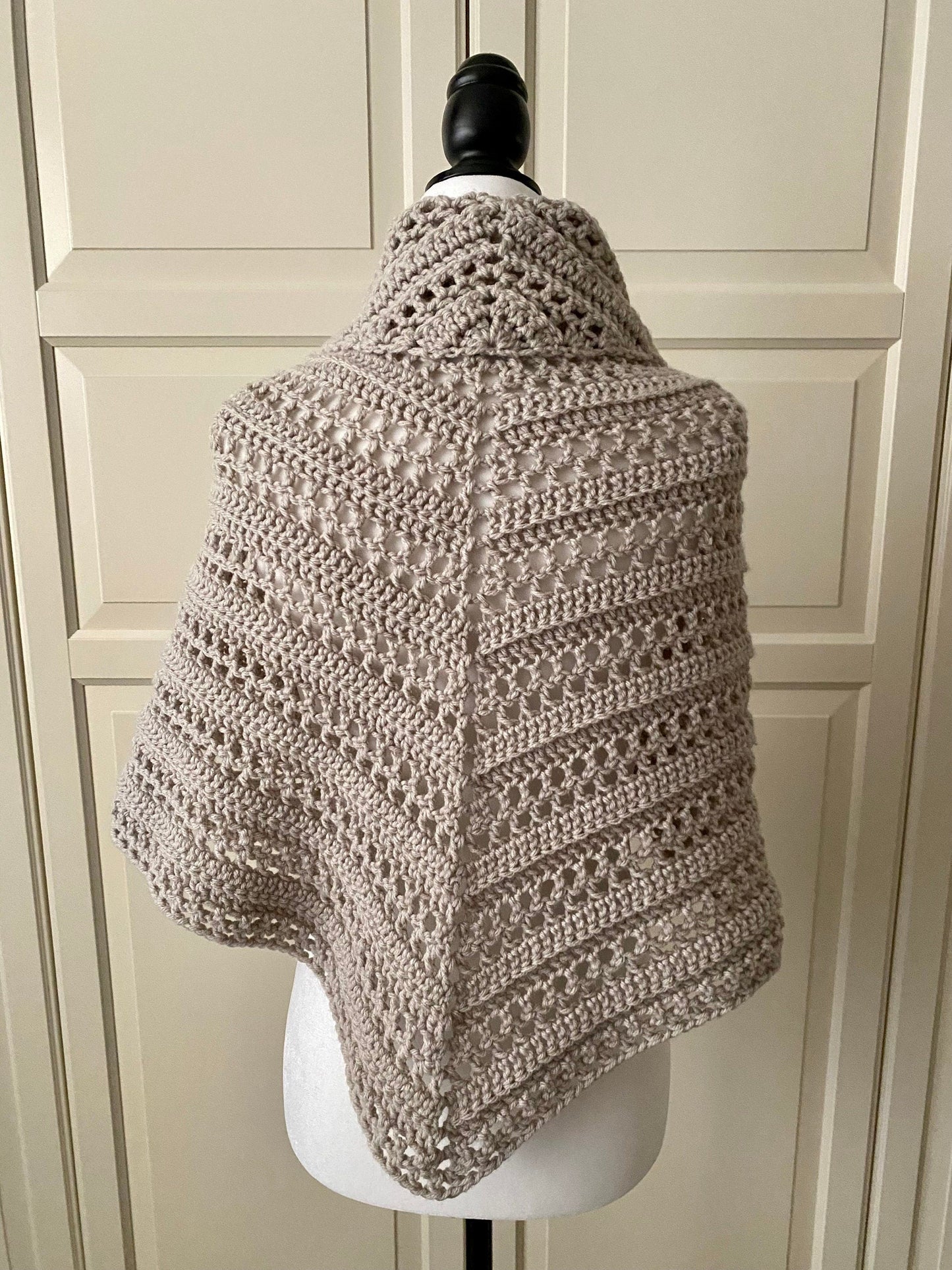 Prayer Triangle Shawl Crochet Pattern