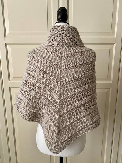 Prayer Triangle Shawl Crochet Pattern