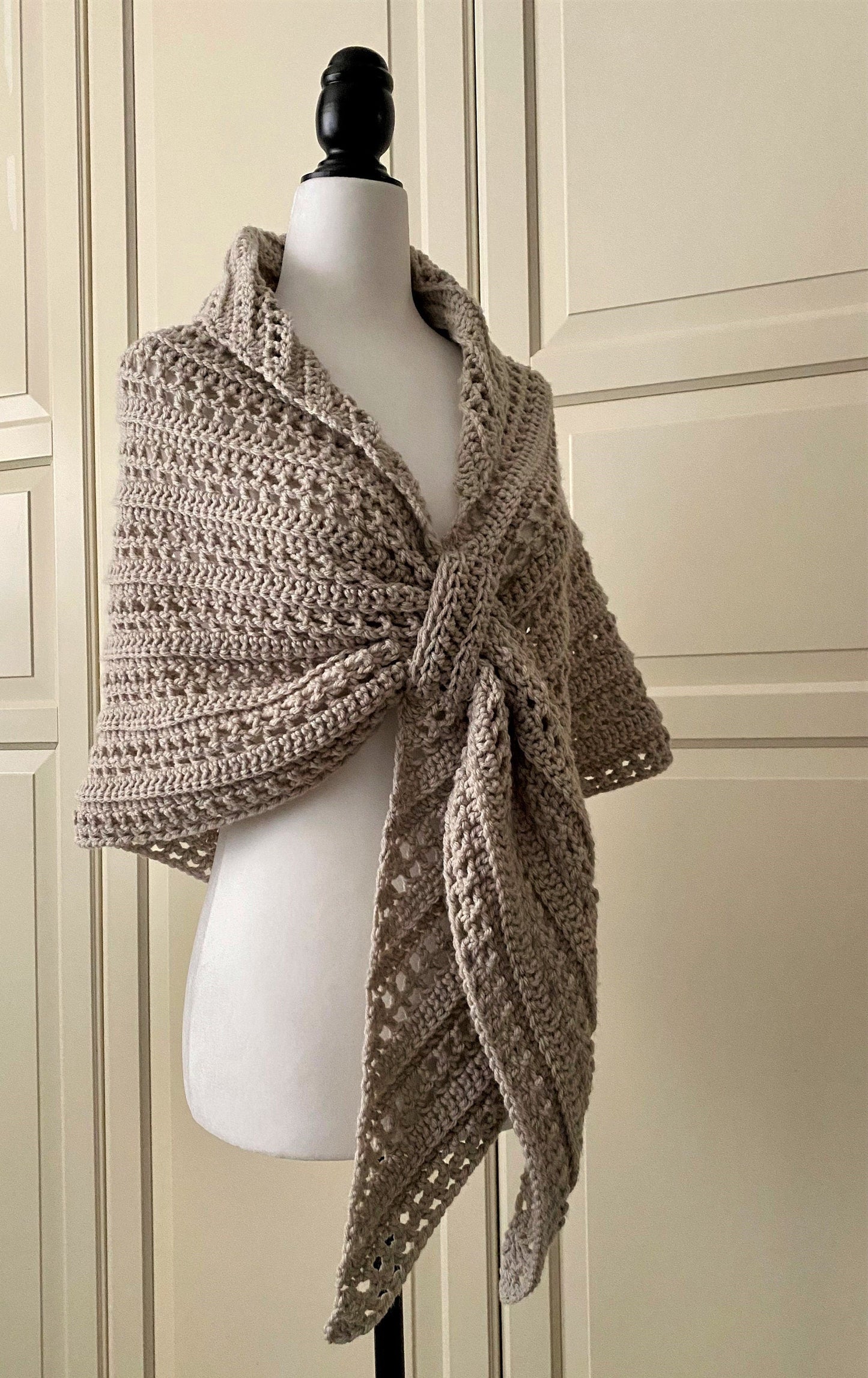 Prayer Triangle Shawl Crochet Pattern